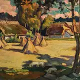 August Jansen, Maastik, 1947, Õli, lõued