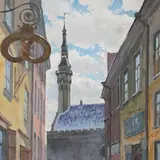 Andrei Jegorov, Vaade Tallinna Raekojale Mündi tänavalt