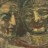 Mehe ja naise pead by Eduard Wiiralt, 1929, monotüüpia, paber, sold Nov 2017