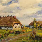 Karl Burman seenior, Külatee lehmadega