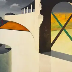 Olev Subbi, Piazza del Pozzo, 1993, õli, masoniit