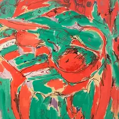 Paul Allik, Viiul, 1990, õli, lõuend