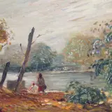 Eduard Kutsar, Ootel, 1934, õli, vineer