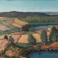 Jaan Vahtra, Kasaritsa maastik (Meegomäe), 1943, õli, lõuend