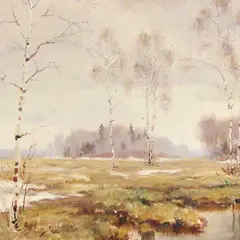 Boris Ottenberg, Varakevadised kased, 1946, õli, masoniit