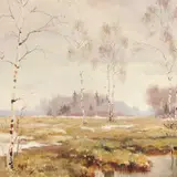 Boris Ottenberg, Varakevadised kased, 1946, õli, masoniit