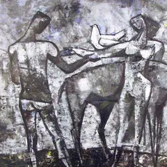 Edgar Valter, Suveöö unenägu, 1966, õli, papp