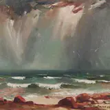 Richard Uutmaa, Tormine meri, 1969, õli, lõuend