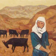 Endel Kõks, Juuda kõrbes, 1971, õli, lõuend