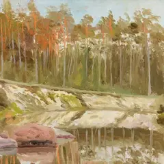 Amandus Adamson, Õhtu Paldiski lähistel, 1895 - 1910, õli, lõuend