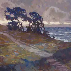 Anatoli Kaigorodov, Põhja - Eesti rannik, tempera, papp