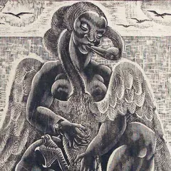 Eduard Wiiralt, Leda, 1926, puugravüür