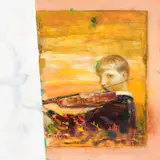 Tiit Pääsuke, Viiuldaja, 1999, õli, akrüül, lõuend