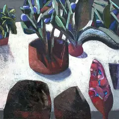 Juss Piho, Tantsivad taimed/Dancing plants, 2015, õli, lõuend