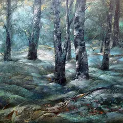 Anatoli Strahhov, Ilumetsa/Ilumetsa, 2015, õli, lõuend