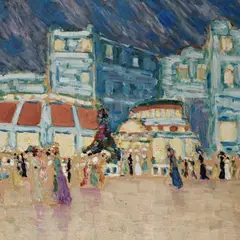 Konrad Mägi, Dieppe´i motiiv, 1911, õli, papp