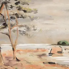 Eduard Ole, Käsmu motiiv, 1937, akvarell