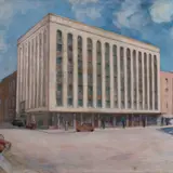 Peet Aren, Vabaduse plats (EEKS maja), 1935, õli, lõuend