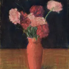 Ants Laikmaa, Lilled vaasis, 1930 - 1942, pastell, papp