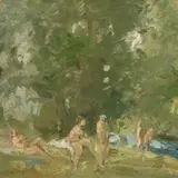 Aleksander Vardi, Naised suplemas, 1950, õli, papp