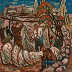 Uno Roosvalt, Kompositsioon, 1967, õli, lõuend