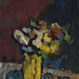 Alfred Kongo, Lilled, 1968, guašš, tempera, lõuend
