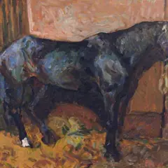 Paul Burman, Hobune, õli, vineer