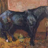 Paul Burman, Hobune, õli, vineer