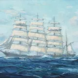Andrew Winter, Purjekas merel, 1920 - 1940, õli, lõuend, papil