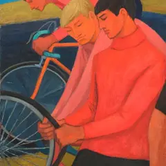 Sigrid Uiga, Noorukid, 1967, õli, lõuend