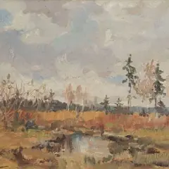 Raba by Boris Ottenberg, 1933, õli, papp, sold Apr 2015