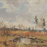 Boris Ottenberg, Raba, 1933, õli, papp