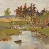 Boris Ottenberg, Varakevad, 1930 - 1940, õli, papp