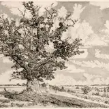 Eduard Wiiralt, Viljandi maastik, 1943, kuivnõel