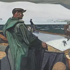 Henn Roode, Püügil, 1963, õli, lõuend