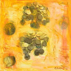 Mari Roosvalt, Eesti kroon, 2010, õli, lõuend, segatehnika