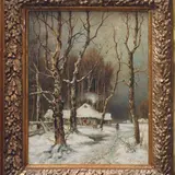 Julius von Klever, Talvine mets taluga, 1902, õli, lõuend