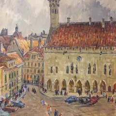 Agu Pihelga, Tallinna Raekoda I, 1962, õli, lõuend