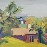 Silvia Jõgever, Karlova, 1980, õli, paber kleebitud papile
