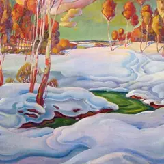 Agnolo Gori, Sügistalvine maastik, 1915 - 1920, õli, lõuend