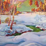Agnolo Gori, Sügistalvine maastik, 1915 - 1920, õli, lõuend
