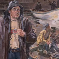 Valerian Loik, Kalasadama kail, 1950 - 1960ndad, Õli, lõuend vineeril