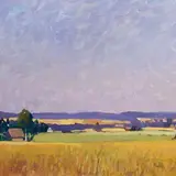 Richard Uutmaa, Vaade põldudele, 1967, õli, papp