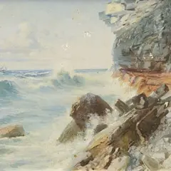 Amandus Adamson, Paldiski vaade, 1890 - 1910, õli, lõuend vineeril