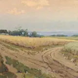 Boris Ottenberg, Maastik viljapõlluga, 1933, õli, lõuend