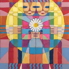 Twins by Erich Pehap, 1974, õli, vineer, sold Oct 2013