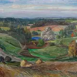 Kalju Nagel, Lõuna - Eesti maastik, 1970 - 1980, õli, papp