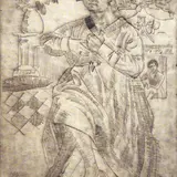 Eduard Wiiralt, Tütarlapse portree, 1922, ofort, kuivnõel