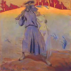 Oskar Kallis, Liiva - Annus, 1918, pastell