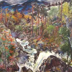 Eerik Haamer, Maastik mägijõega (Norra maastik), 1945 - 1960, õli, lõuend